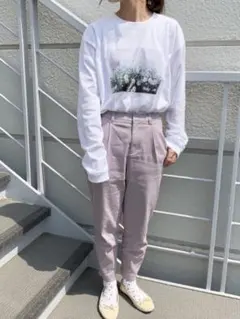 KBF illi テーパードパンツ 36 ラベンダーグレー アーバンリサーチのサムネイル