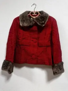 大幅値下げ♡美品♡ジャケットコート♡落ち着いた赤♡古着♡ヴィンテージ♡インポート