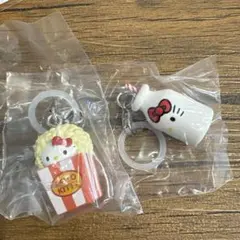 キティ アメリカンデザイン ミルクバージョン ポップコーンバージョン ガチャ