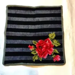 FEILER ストライプ バラ タオルハンカチ 　　２枚セット