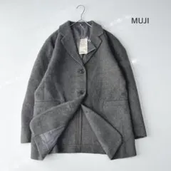 【未使用 完売品】無印良品 MUJI 再生ウール混 ジャケットコート　XL