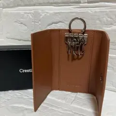 【新品・箱付】Crestino キーケース スマートキー対応 6連 ブラウンのサムネイル