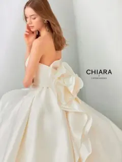 CHIARA CIL-9555 ウェディングドレス　Aラインドレス　パニエ付き