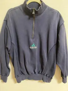【希少】80〜90s adidas EQUIPMENT ハーフジップ スウェット