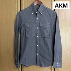 AKM stretch grograin モダンミリタリー B.D.シャツ