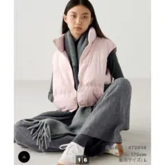 【ユニクロ】:C ダウンクロップドベスト