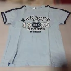 【子供服】150 Kaepa Tシャツ 水色 プリント