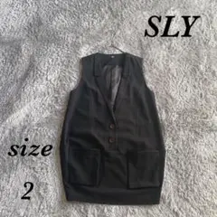 SLY スライ (2) ベスト チュニック ノースリーブ テーラードのサムネイル