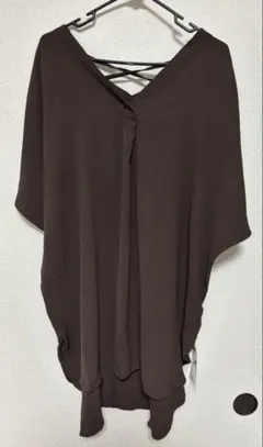 【新品タグ付き】ナイスクラップ レースアップ チュニックブラウス Fサイズのサムネイル