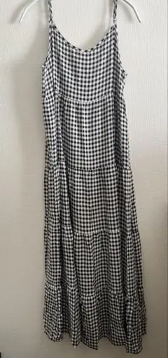 キャミワンピース ギンガムチェック