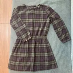 SHIPS チェック柄 ワンピース 120 女の子　グリーン