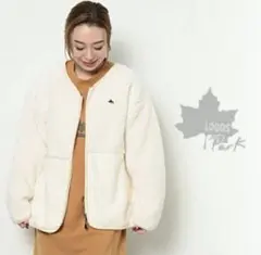 LOGOS/フリースジャケット/未使用品　アイボリー