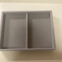 無印良品ベロアトレイ アクセサリーケース 仕切り付き 2点
