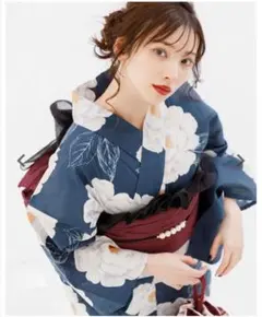 Dita 浴衣　涼風の藍紺牡丹 セットのサムネイル