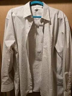 UNIQLO C ブロードオーバーサイズシャツ/ストライプシャツ