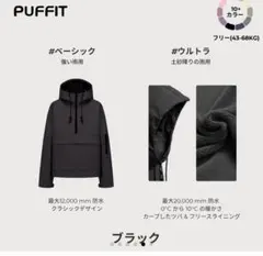 PUFFIT 防水レインジャケット StormTex