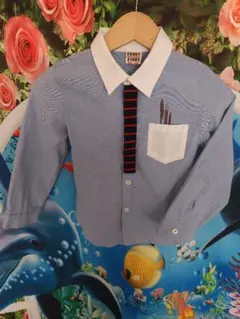 フェイクネクタイ付き✨フォーマルシャツ 120cm