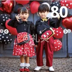 リトシー ミッキー なりきりセットアップコスチューム80 ディズニー 新品