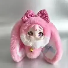 ピンク 猫 ぬいぐるみ 長耳ウサギ ぬいぐるみ キーホルダー
