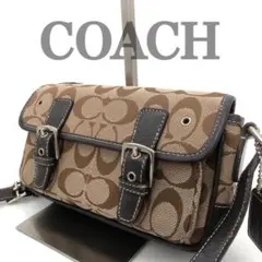 COACH コーチ シグネチャー ミニショルダーバッグ 斜め掛け
