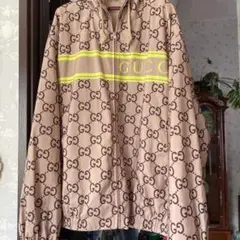 GUCCI GGロゴプリント ナイロンジャケット