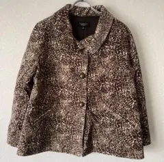 TALBOTS レオパード柄 テーラードジャケット M