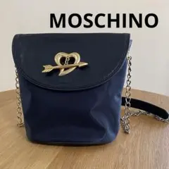 MOSCHINO モスキーノ チェーンショルダーバッグ ハート ビンテージのサムネイル