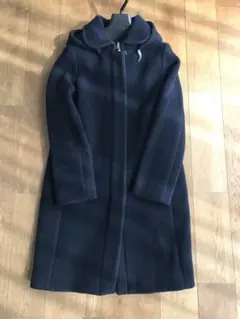 アーバンリサーチ ウールコート フード付き　ツーウェイ ネイビー　36　S