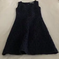 【美品/銀座マギー】大人可愛い総レースワンピース（要ファスナー修理）