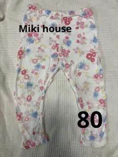 ミキハウス花柄　レギンス　80cm (Hot biscuits)