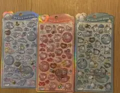 正規品　うるちゅるポップシール　シナモン　キティ　ポチャッコ　ベビー　セット