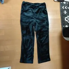 ふわふわ　モコモコ　しまむら　ボアルームパンツ　Мサイズ　黒