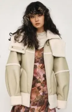 SLYスライ リバーシブルボア ムートンジャケット2way B3 サイズ1