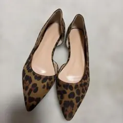 レオパード柄 ポインテッドトゥパンプス