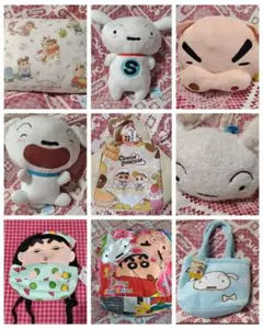 クレヨンしんちゃん　ぬいぐるみ　バッグ　クッション　セット　まとめて　大量