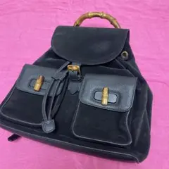 美品　GUCCIバンブーリュック黒