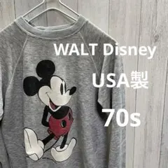 ウォルトディズニー70sヴィンテージ　スウェット希少レア　ディズニーヴィンテージ