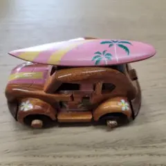 木製ビートル　サーフボード付き　ハワイアン　カルフォルニア　西海岸　ワーゲン