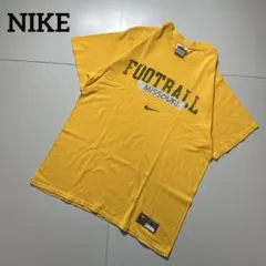 【NIKE】team イエロー フットボール チームTシャツ 古着