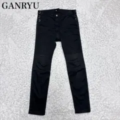 【美品】ガンリュウ・サルエルパンツ・ショートパンツ・ギンガムチェック・14SS 美品】ガンリュウ・サルエルパンツ・ショートパンツ・ギンガムチェック