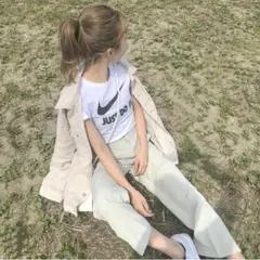 ⭐️美品⭐️【GU】スリットフレアパンツ　ミントグリーン　M