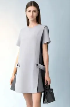 SaturdayClub グレー カットソーワンピース M
