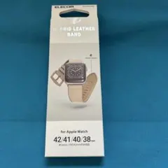 エレコムApple Watch 41/40mm ソフトレザバンド　ベージュ