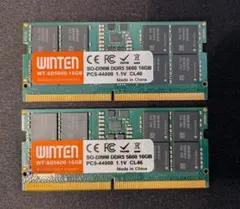 WINTEN DDR5-5600 32GB 16GB×2 SO-DIMM メモリ - メルカリ