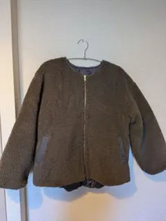 ルノンキュール　リバーシブルボアブルゾン　グレー