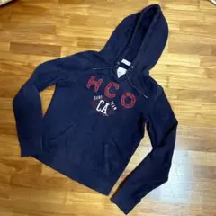 Hollister ネイビー プルオーバー パーカー アメリカ輸入品