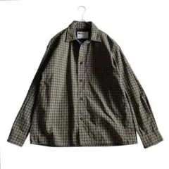 美品 エムエイチエル MHL. ギンガムチェック コットンシャツ メンズ