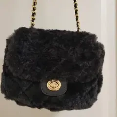 ファー ショルダーバッグ