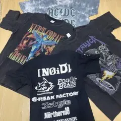 バンドTシャツセット AC/DC Kurt Cobain Metallica