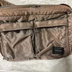 【廃盤・希少】ポーター　タンカー　ショルダーバッグ　ポーチ　シルバー系　2way